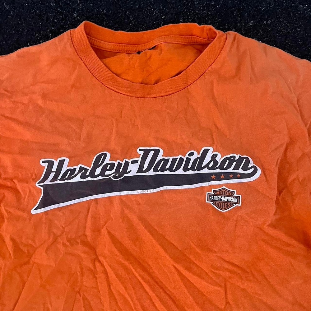Y2K AOP Graphic Harley Davidson Shirt size XL